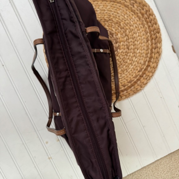 TUMI Purple Nylon & Leather Voyageur Quintessential Zip Double Handle Tote Bag - Picture 7 of 10